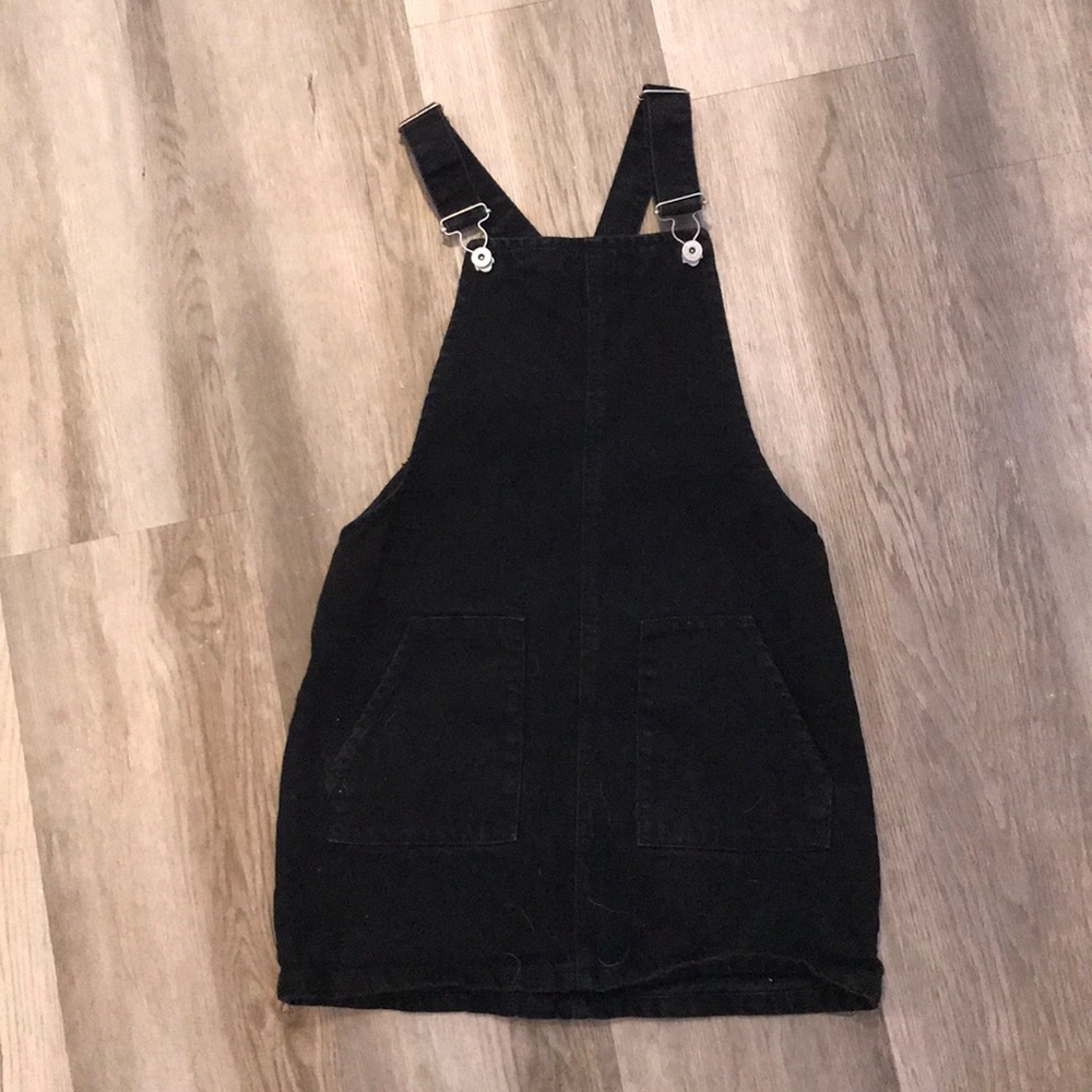 A black overall dress